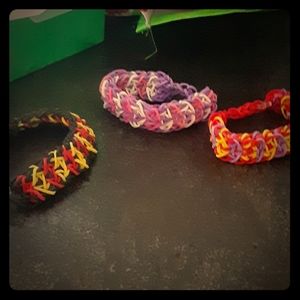 RAINBOW loom  bracelets